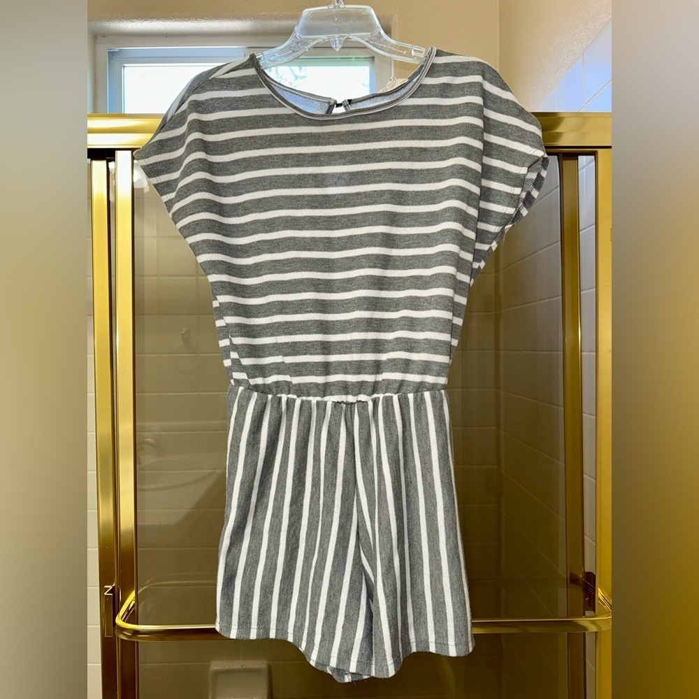 Stylish Striped Knit Romper